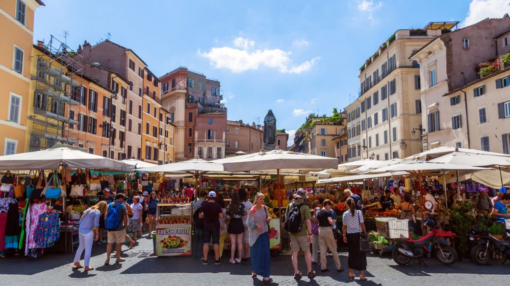 mercado campo de fiori roma
